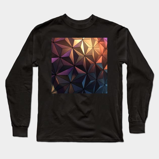Pyramid Abstract Long Sleeve T-Shirt by MaiKStore
